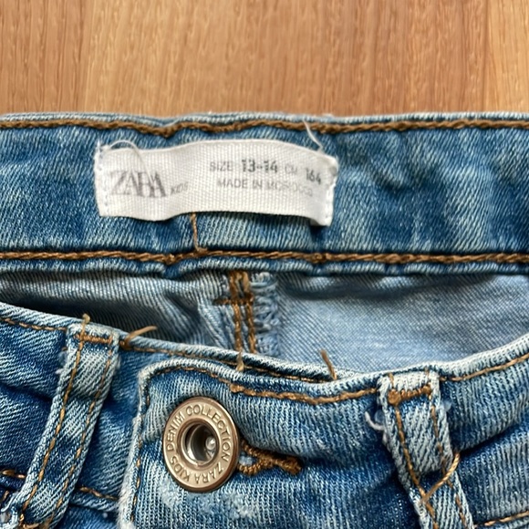 Zara girls button up denim jeans - size 13-14 - Picture 6 of 6